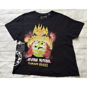 AKOO Men’s T Shirt Size 3XL XXXL Short Sleeve Fear Land No Rvls No Comp Hip Hop